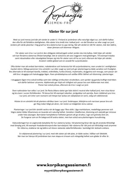 Växter för sur jord-3