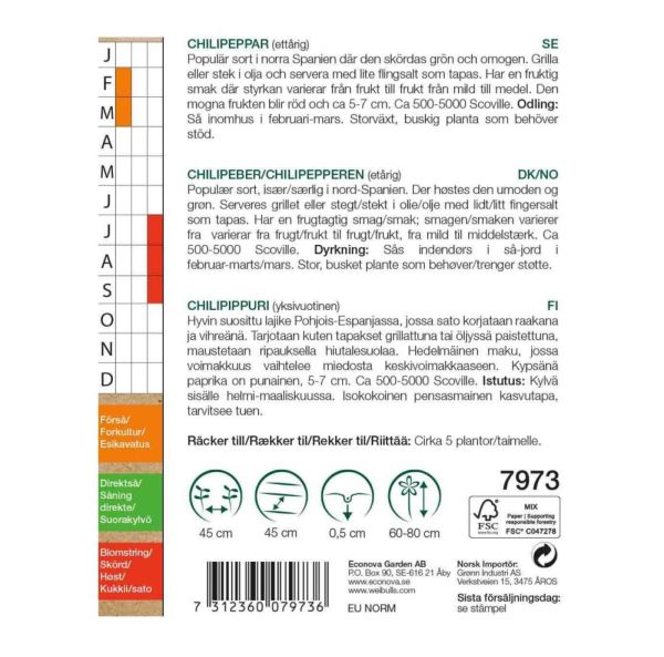 Chilipaprika,  Luomu-2