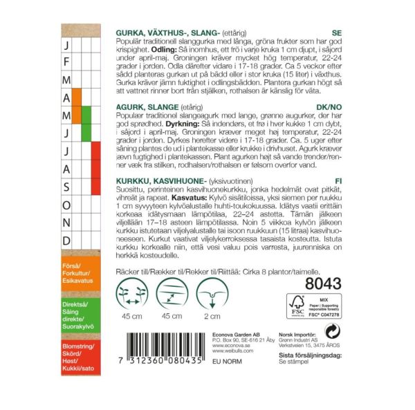 Kasvihuonekurkku, Luomu-2