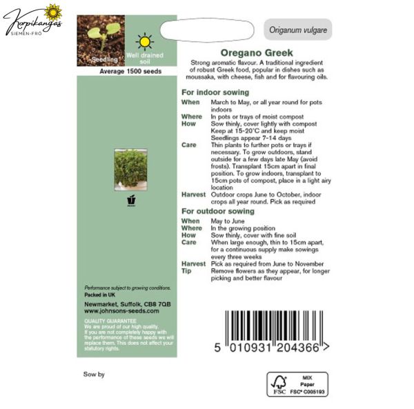 Oregano, Grekisk-4
