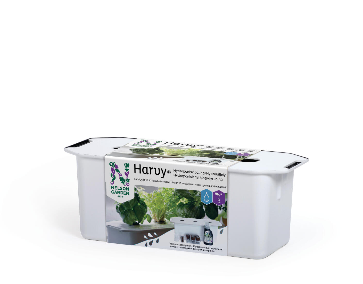 Viljelylaatikko hydroviljelyyn Harvy 3, aloituspakkaus