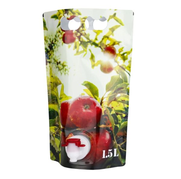 1,5 litran pystypussi omenamehua varten